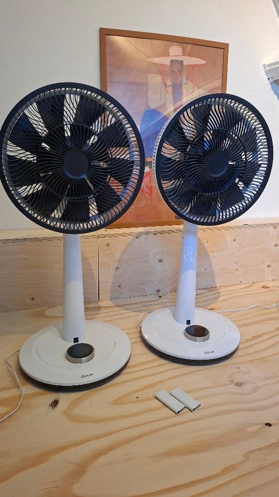 2 x DUUX whisper ventilator wit, Witgoed en Apparatuur, Ventilatoren, Ophalen, Ventilator met afstandsbediening, Gebruikt, Statiefventilator
