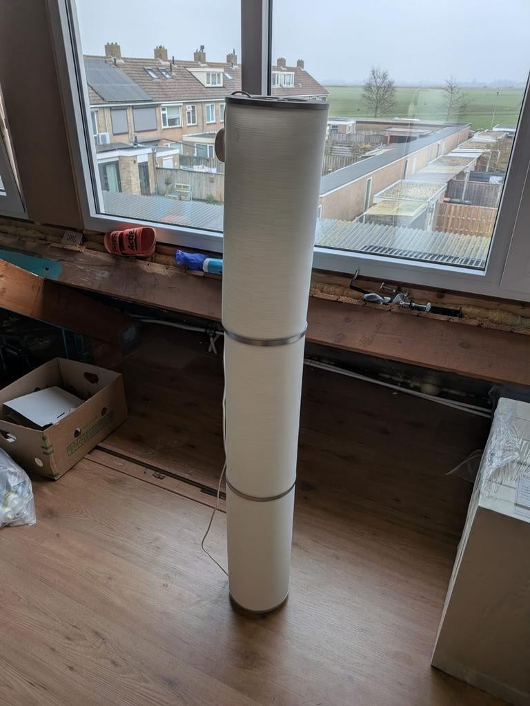 IKEA Rijstpapieren Vloerlamp - Staande Lamp, Huis en Inrichting, Lampen | Vloerlampen, Ophalen, Gebruikt, 100 tot 150 cm, Modern, Scandinavisch, Minimalistisch