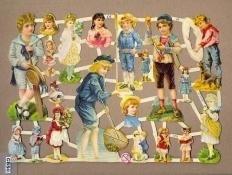 Ouderwetse kindertjes Poëzie plaatjes 7235, Ophalen of Verzenden