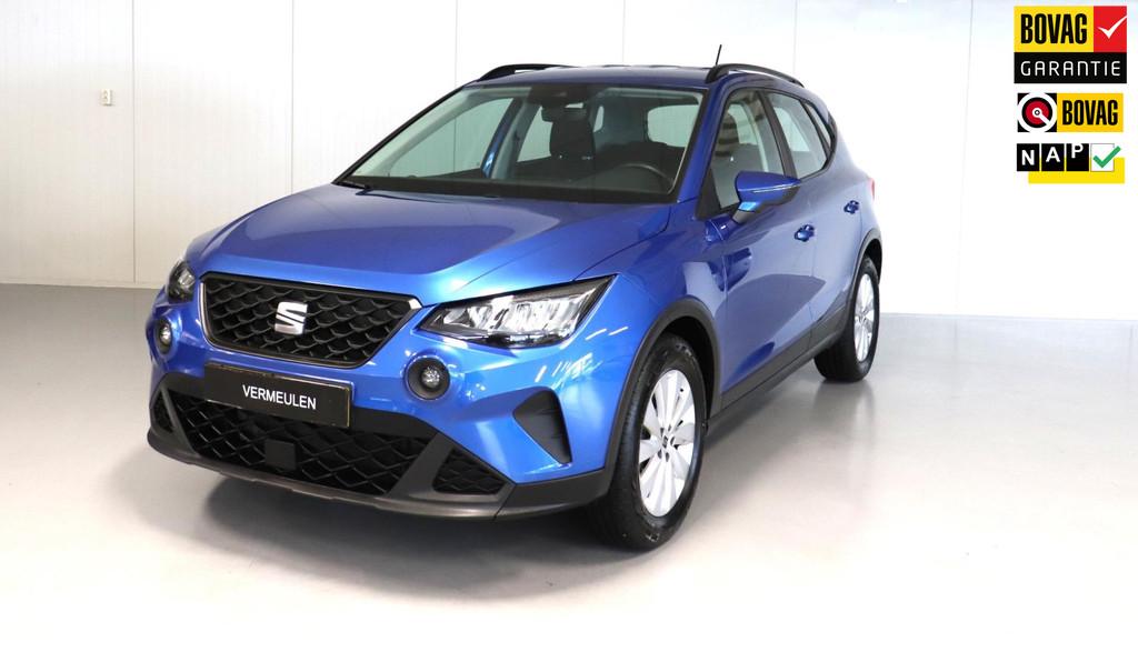 Seat Arona 1.0 TSI Style Business Intense – Trekhaak, Stof, Gebruikt, 95 pk, Blauw