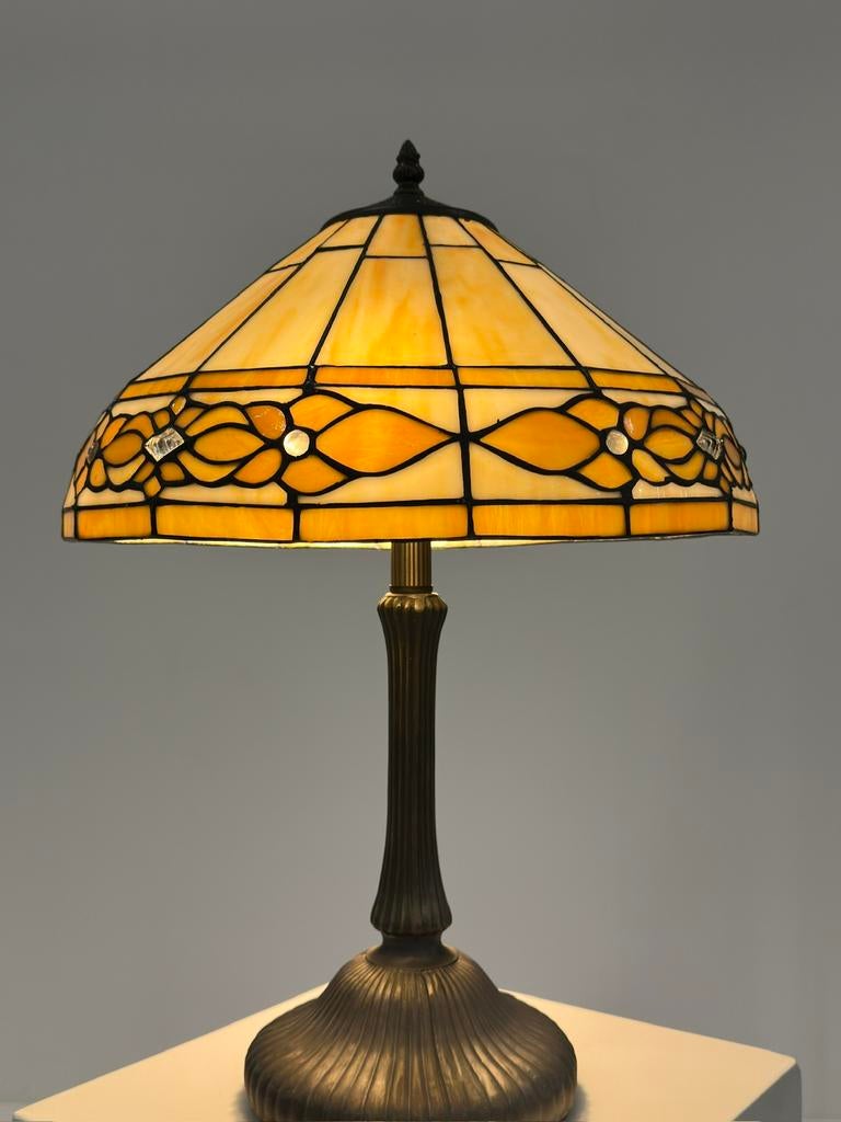 Exclusive Tiffany-lamp, Ophalen of Verzenden, Zo goed als nieuw, Glas, Minder dan 50 cm