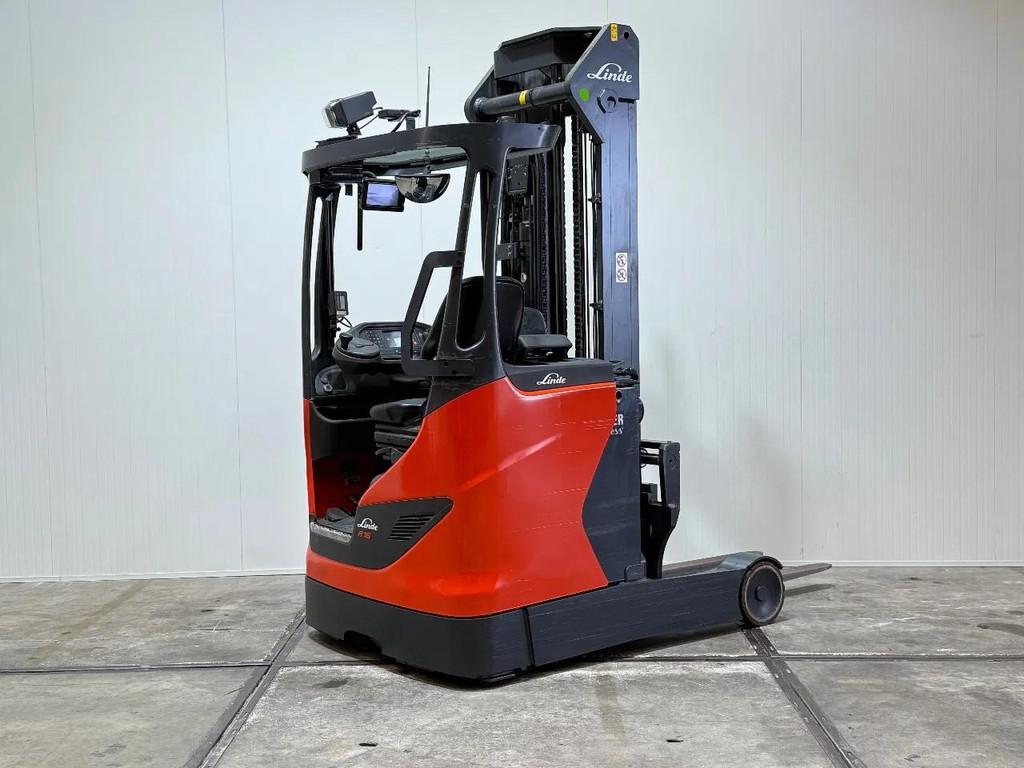 Linde R16 2020 triplex Freelift sideshift camera HL1007, 1000 tot 2000 kg, Elektrisch, Reachtruck, Linde