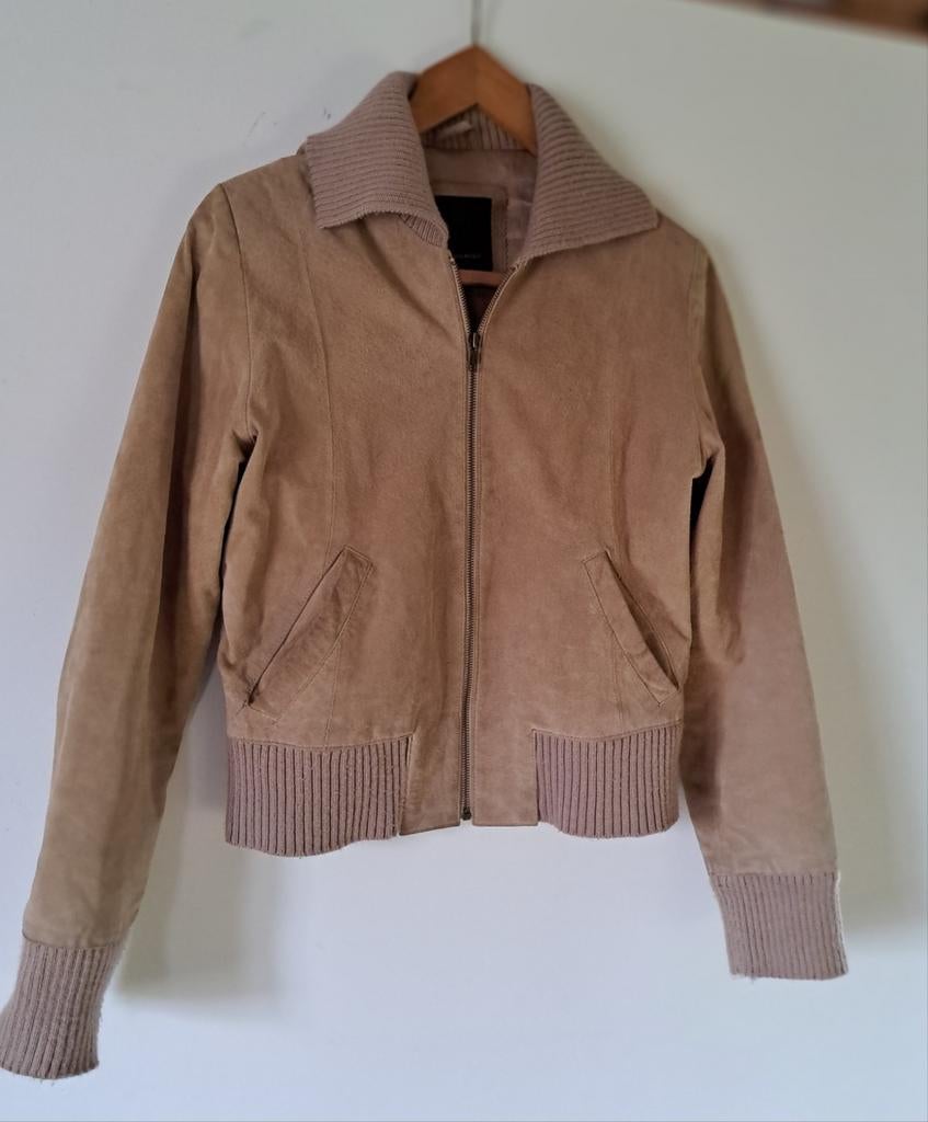 Vero Moda jasje suède look - Maat L, Kleding | Dames, Jassen | Zomer, Gedragen, Maat 38/40 (M), Ophalen of Verzenden
