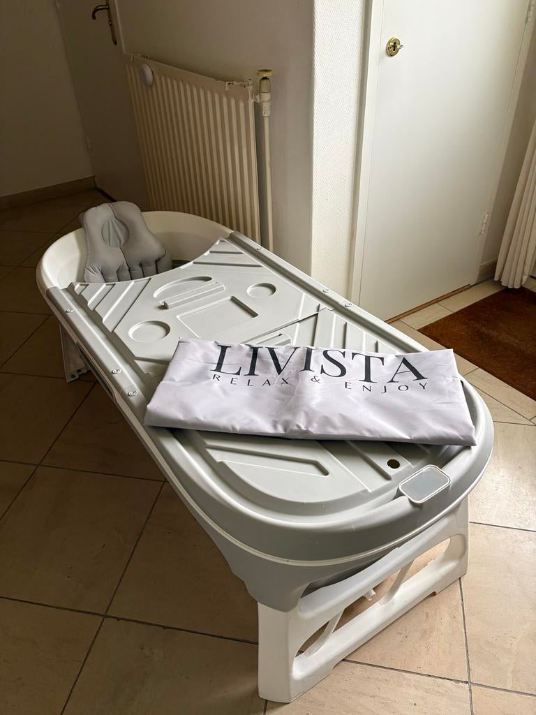 Livista Opvouwbaar Bad - Compact en Comfortabel, Ophalen, Zo goed als nieuw, Grijs, Overige typen