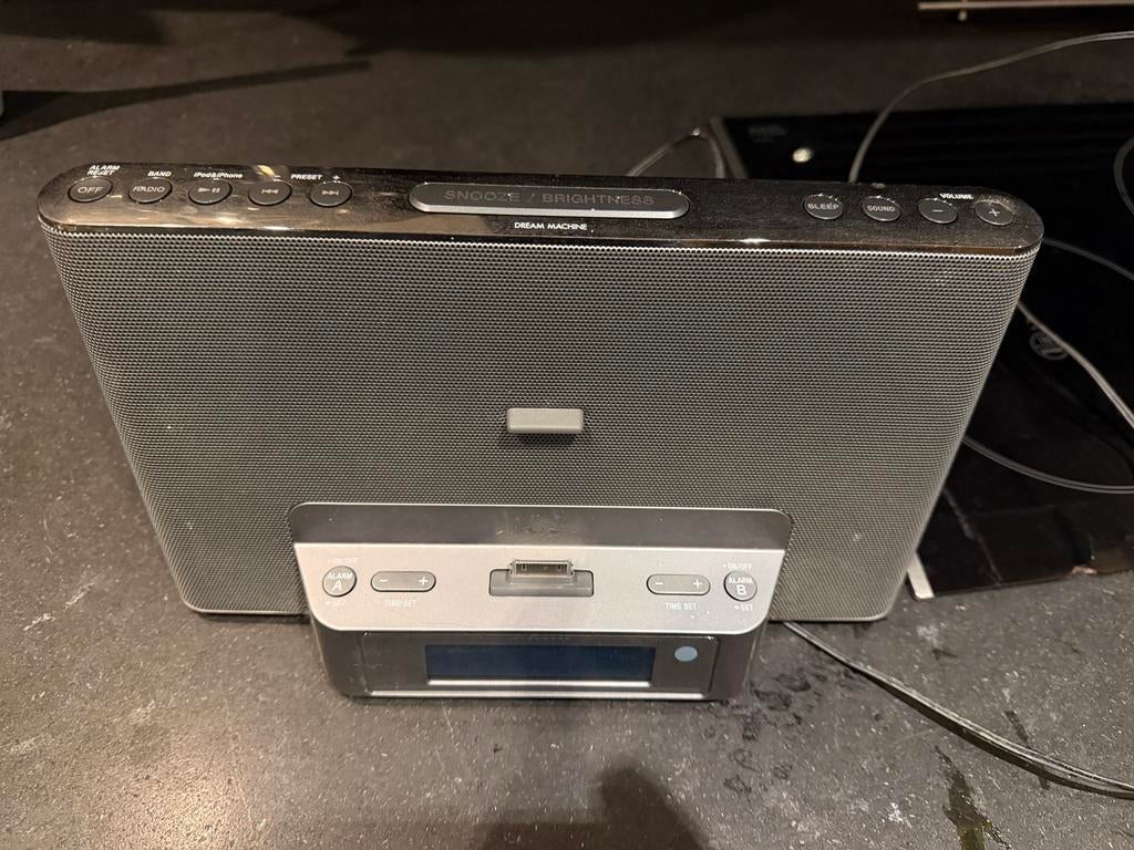 Sony ICF-DS15IP Wekkerradio met iPod/iPhone Dock, Ophalen, Gebruikt, Radio