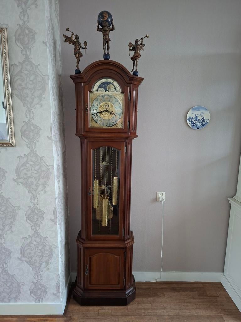 Prachtige Staande Kieninger Klok, Antiek en Kunst, Ophalen of Verzenden