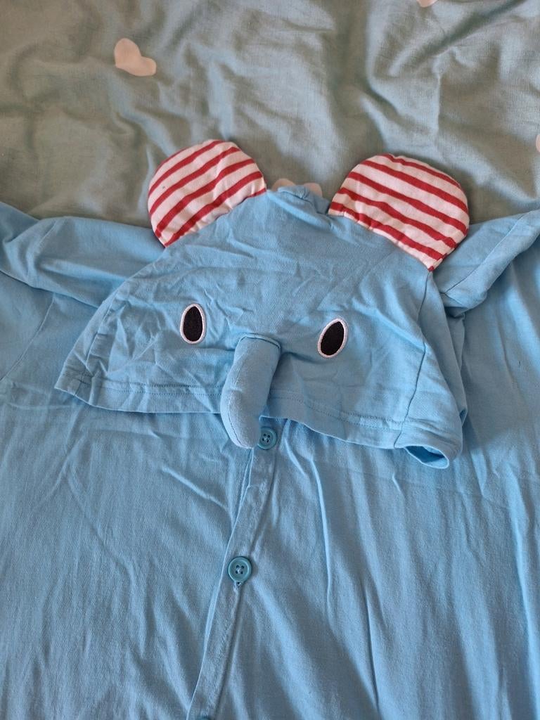 Twee olifant onesies, kort en lang, maat S/164, Kleding | Dames, Huispakken, Onesie, Ophalen of Verzenden, Zo goed als nieuw, Maat 36 (S)