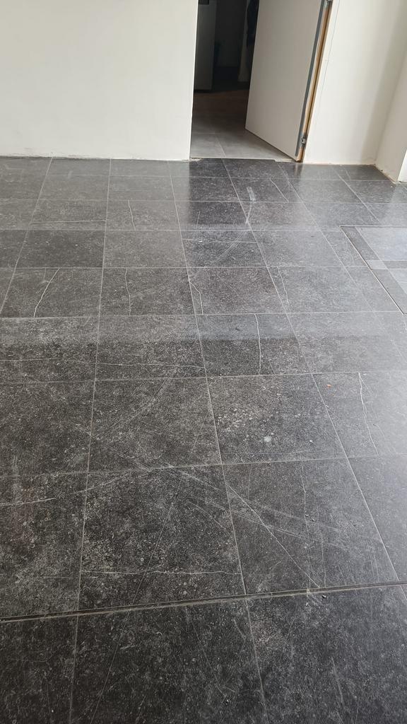 Belgisch hardsteen tegels 40x40x2 cm, 32m2, 40 tot 60 cm, Gebruikt, Hardsteen, Ophalen of Verzenden