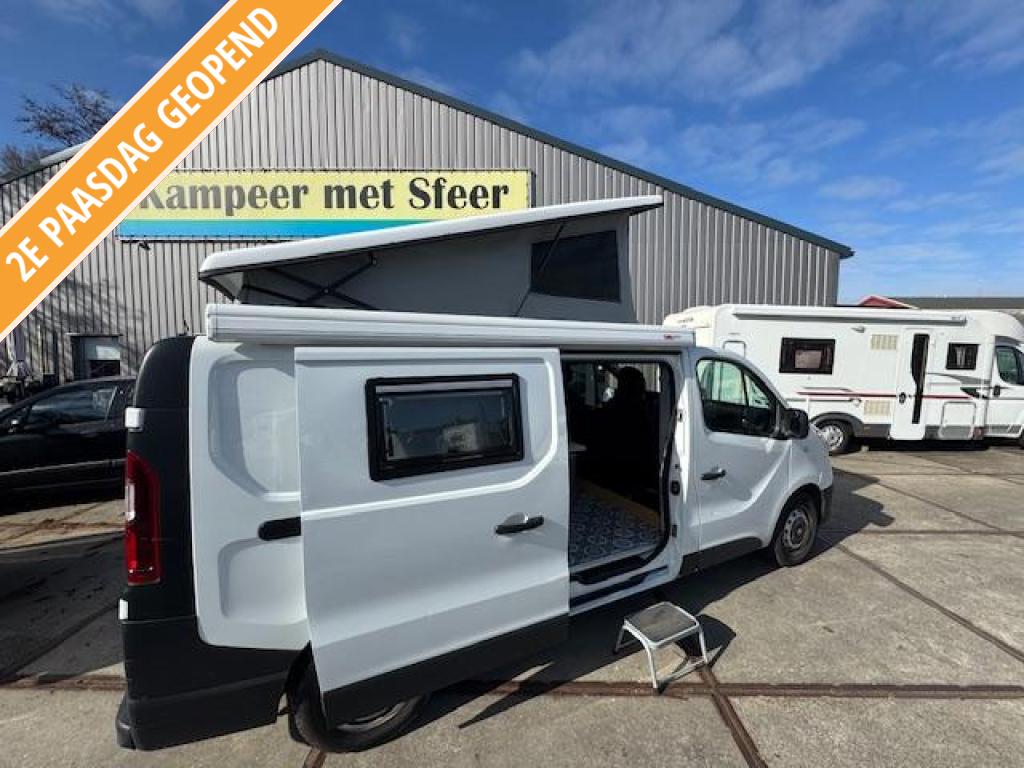 Renault Trafic 115 pk slechts 101.000 km, Caravans en Kamperen, Campers, Chemisch toilet, Raamblindering, Bedrijf, 5 tot 6 meter