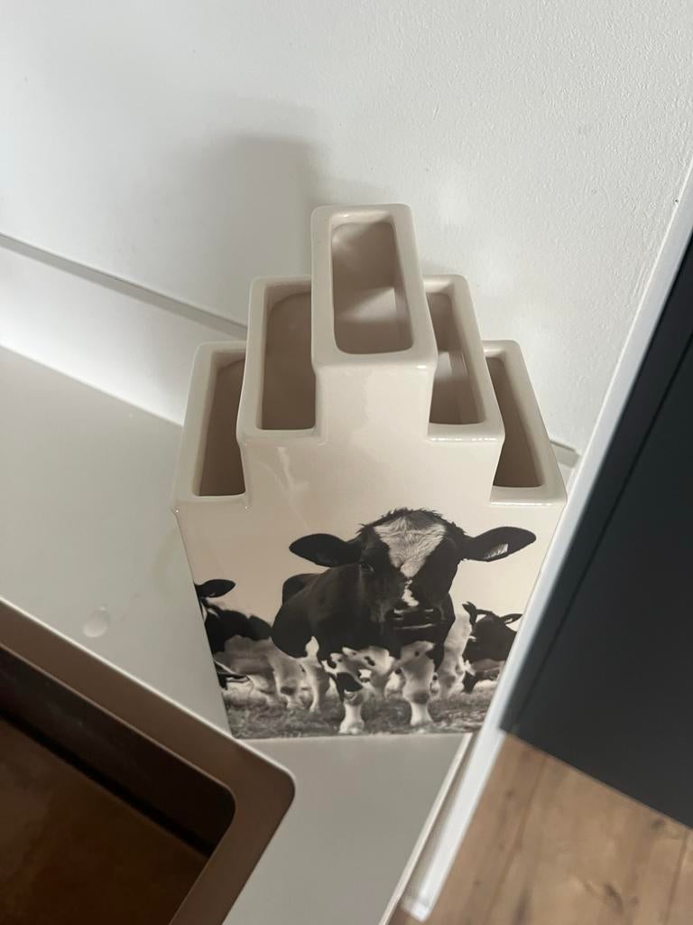 Nutrifreed Koeien tulpen Vaas - Schoonhoven Keramiek, Ophalen of Verzenden
