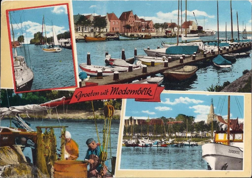 D40 Gelopen Ansichtkaart Medemblik, Ophalen of Verzenden, 1980 tot heden, Gelopen