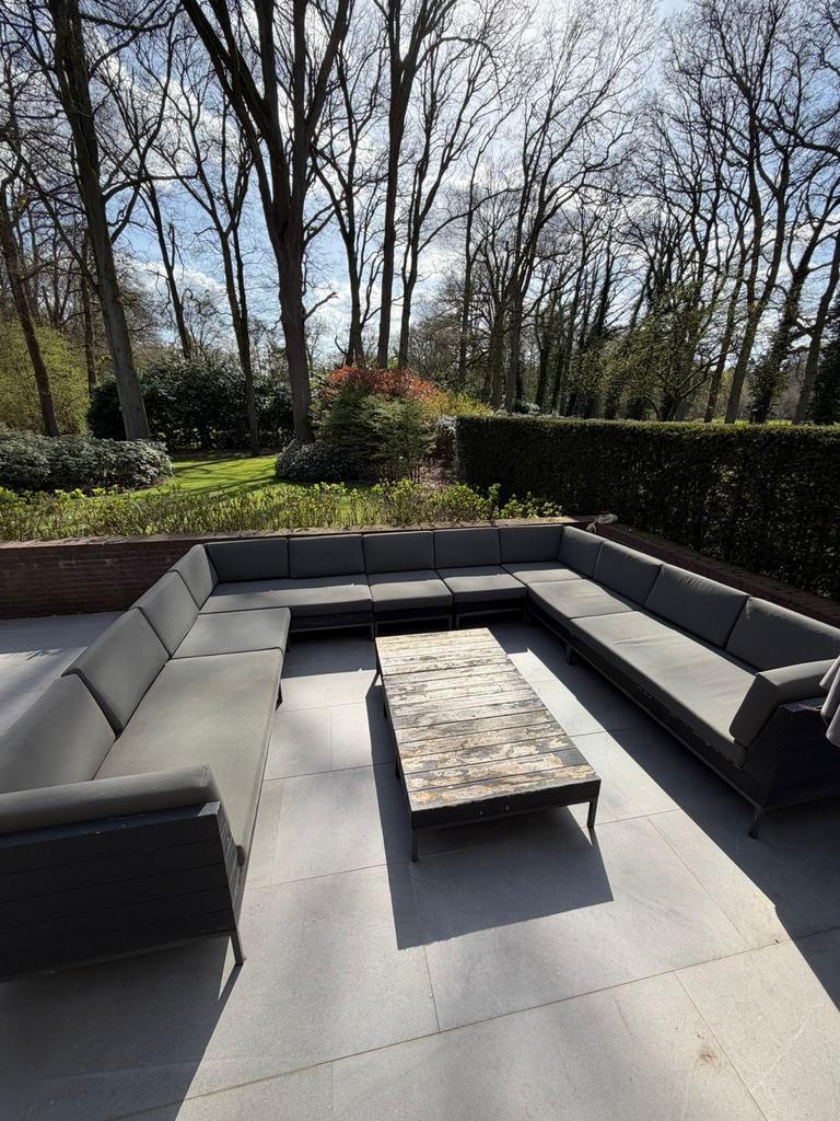 Applebee Tuinset - Grote Houten Loungeset met Kussens, Ophalen, Gebruikt, Meer dan 8 zitplaatsen, Loungeset