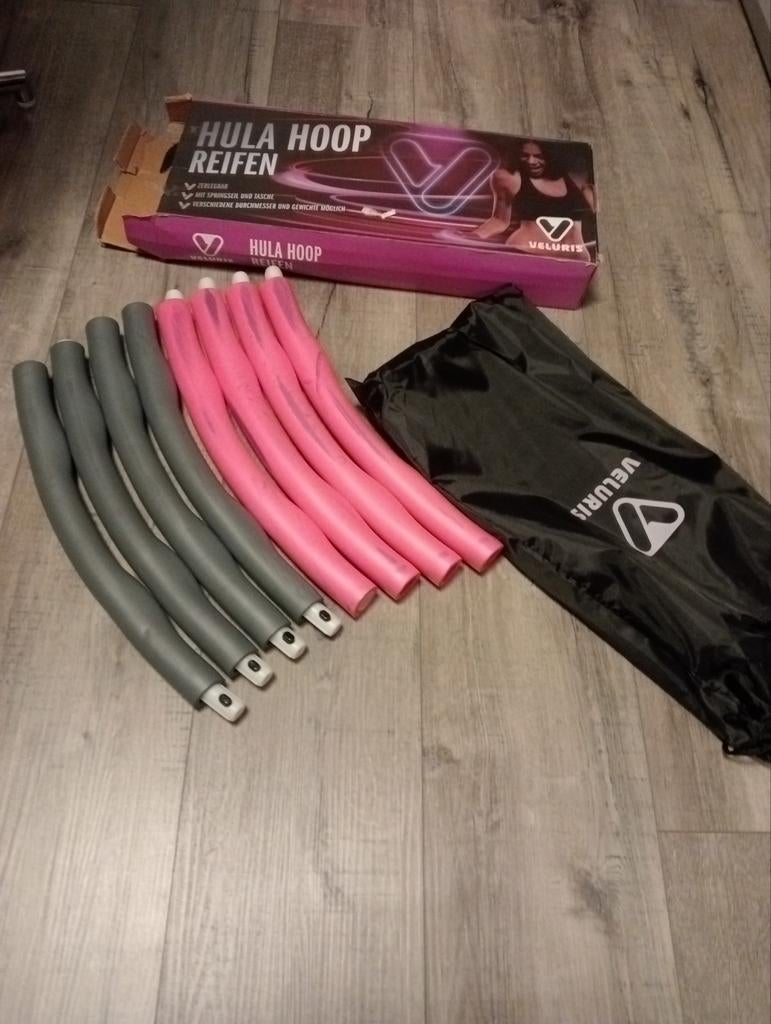 Veluris Hula Hoop Reif - Fitness Hoepel, Ophalen of Verzenden, Zo goed als nieuw