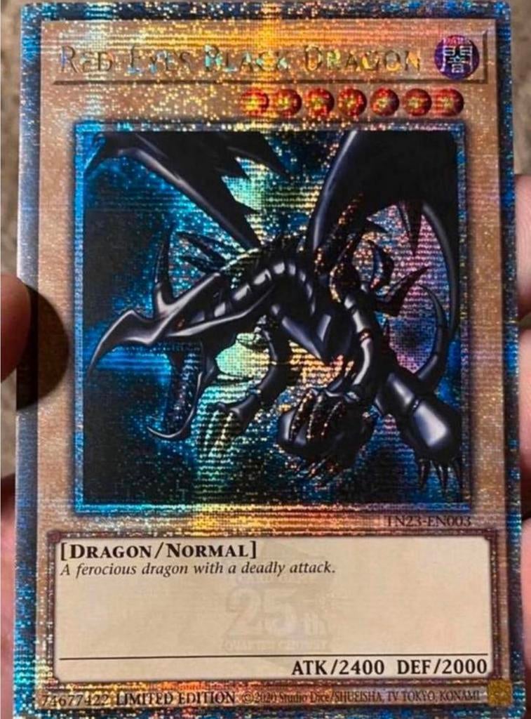 Yu-Gi-Oh! Red Eyes Black Dragon TN23 Quartercentury Promo !, Hobby en Vrije tijd, Verzamelkaartspellen | Yu-gi-Oh!, Ophalen of Verzenden