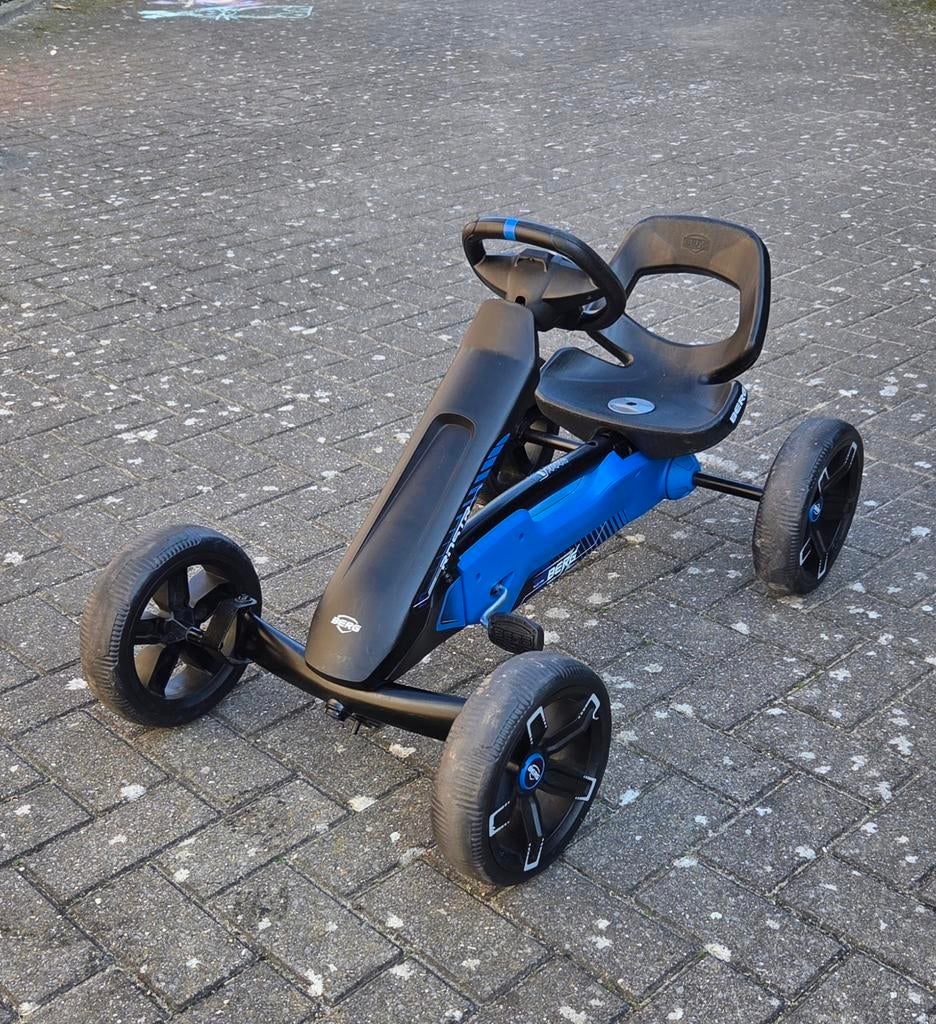 Berg skelter Reppy Roadster blauw - zwart met geluid, Kinderen en Baby's, Speelgoed | Buiten | Skelters, Ophalen, Gebruikt, Berg