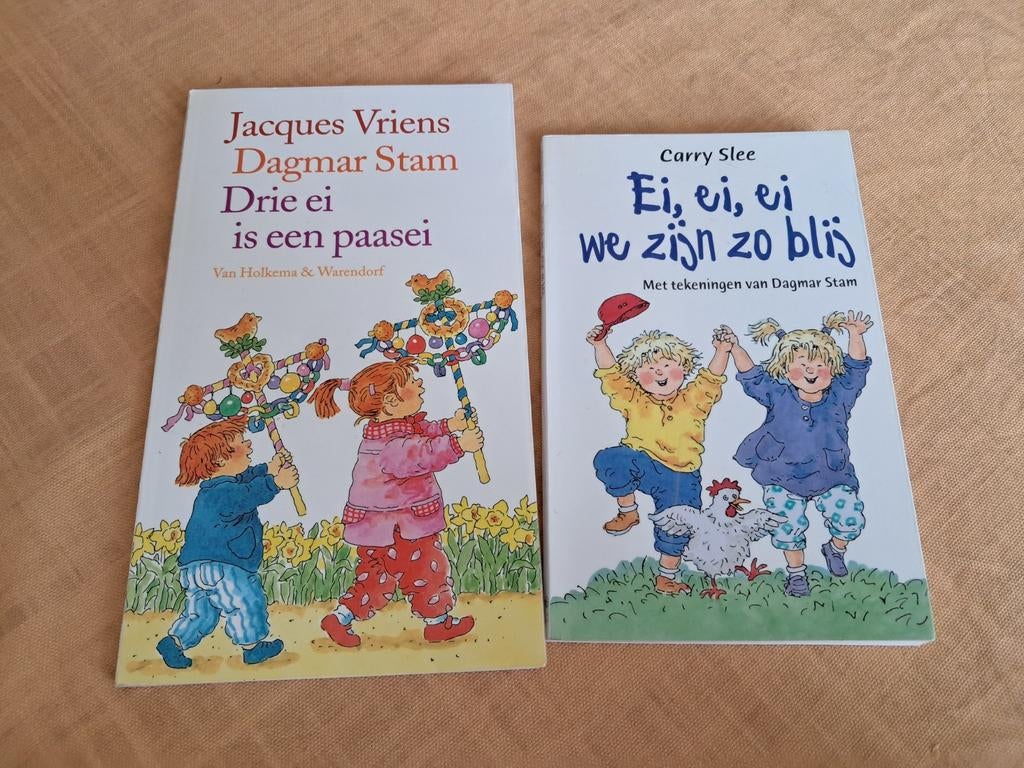 Set van 2x voorleesboek pasen palmpasen, Gelezen, Jacques Vriens, Fictie algemeen, Ophalen of Verzenden