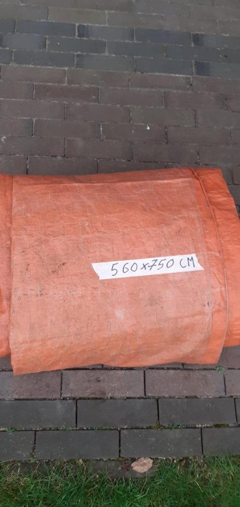 Zeil 5,60x7,50 meter, Ophalen, Gebruikt, 15 m² of meer, Zeil