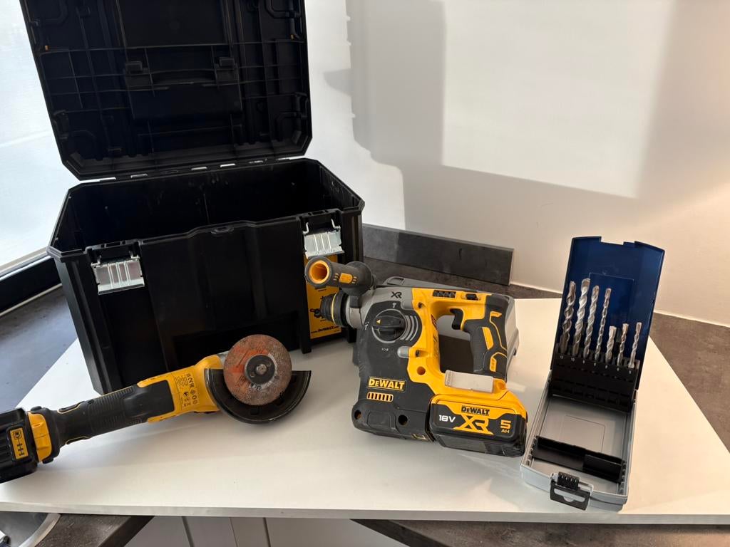 Dewalt combi DCH 273 en DCG 405 BiEDEN vanaf 300, Ophalen, Zo goed als nieuw