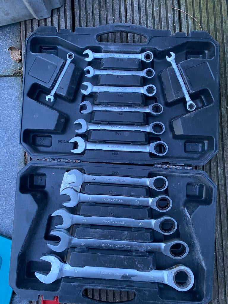 Steeksleutel set in koffer, Ophalen, Gebruikt