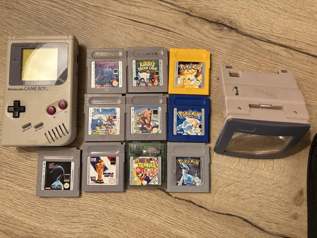 Nintendo Game Boy met vergrootglas evt. div. games, Spelcomputers en Games, Spelcomputers | Nintendo Game Boy, Ophalen of Verzenden
