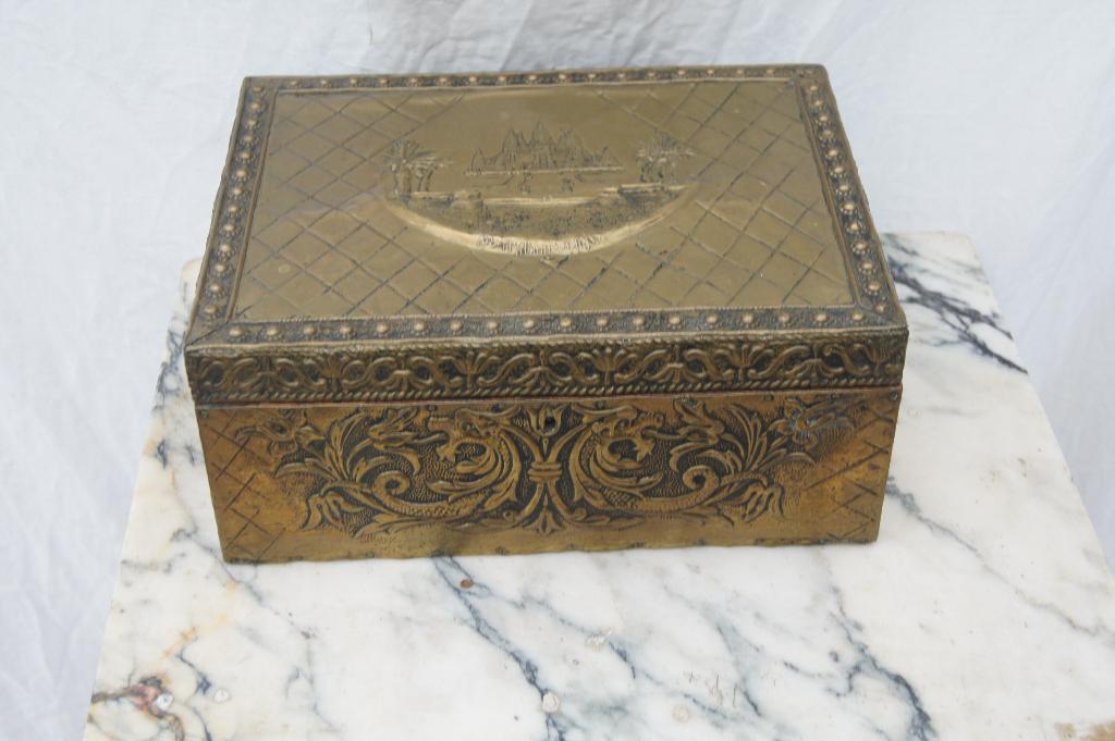 Koperen  kistje, Antiek en Kunst, Ophalen of Verzenden