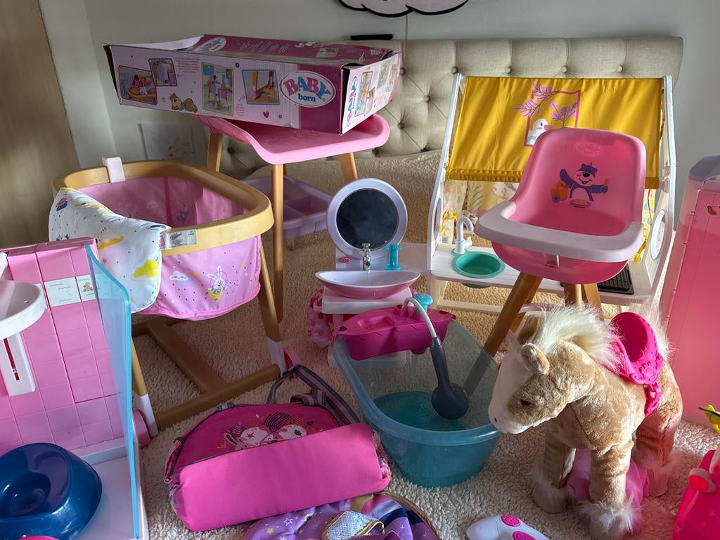 Mega set Baby Born, Ophalen of Verzenden, Gebruikt, Meisje