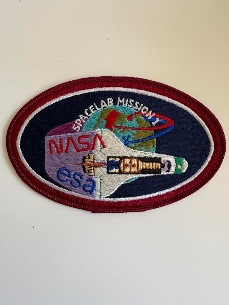 NASA SPACELAB MISSION 1 ESA SPACE SHUTTLE PATCH, Ophalen of Verzenden, Zo goed als nieuw