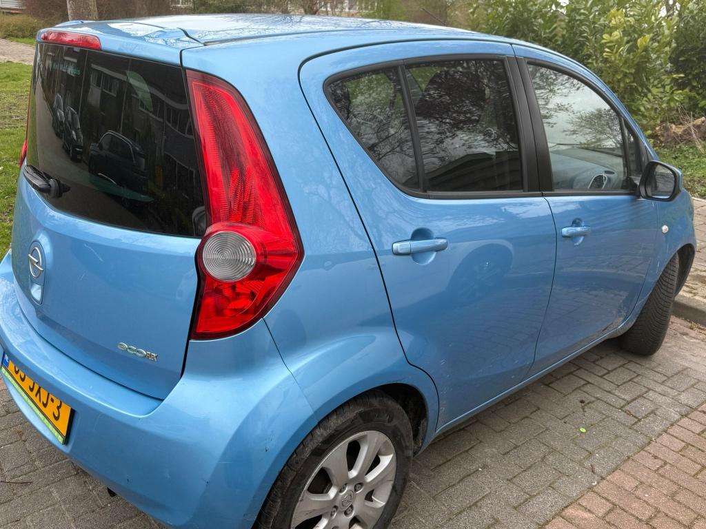 Opel Agila 1.0 12V 2009 Blauw zuinig, Auto's, Opel, Stof, Blauw, 996 cc, Origineel Nederlands