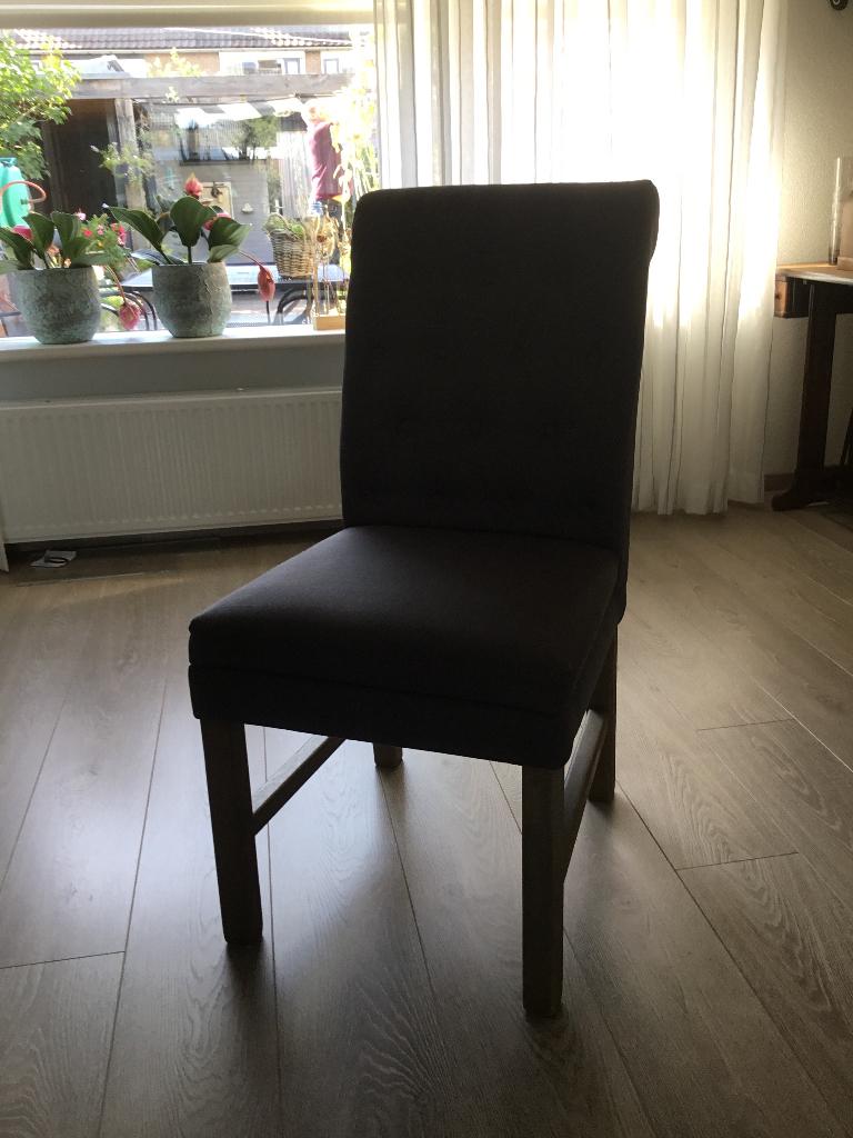Eetkamerstoelen, Huis en Inrichting, Stoelen, Ophalen, Zo goed als nieuw, Vier, Stof