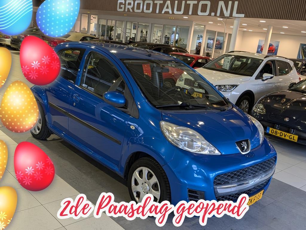 Peugeot 107 1.0-12V Millesim 200 Automaat 5 Deurs, Airco, St, Euro 5, Stof, Gebruikt, Zwart