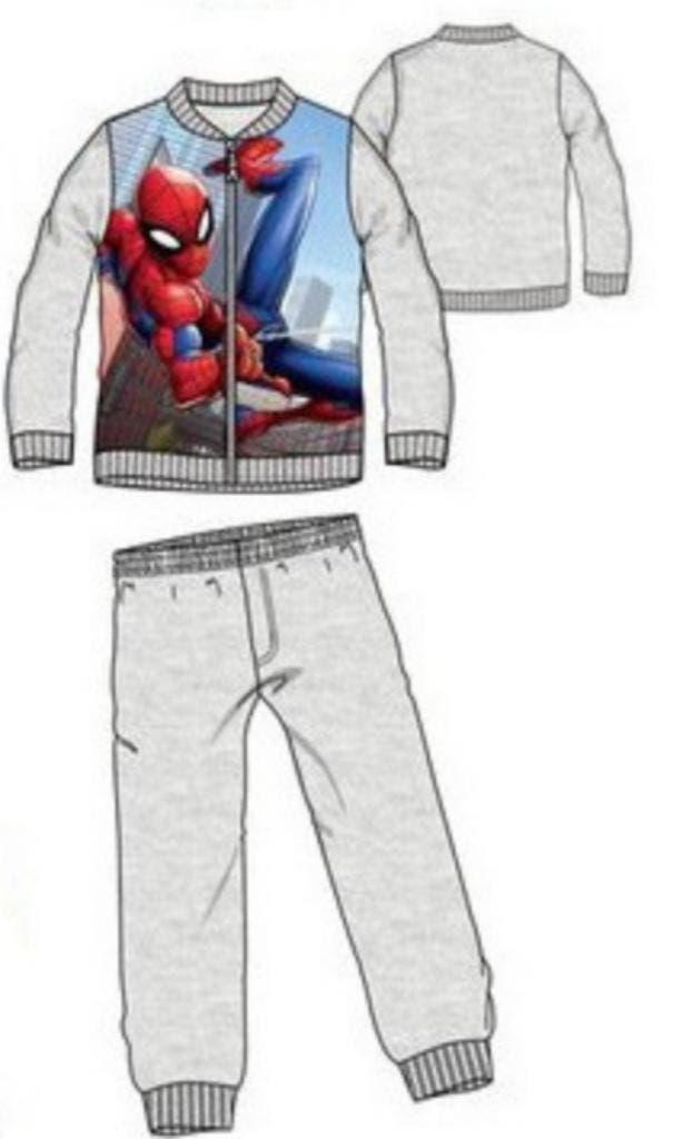 Spiderman Joggingpak - Grijs/Grijs - Maat 98, Ophalen of Verzenden, Spiderman, Jongen, Nieuw