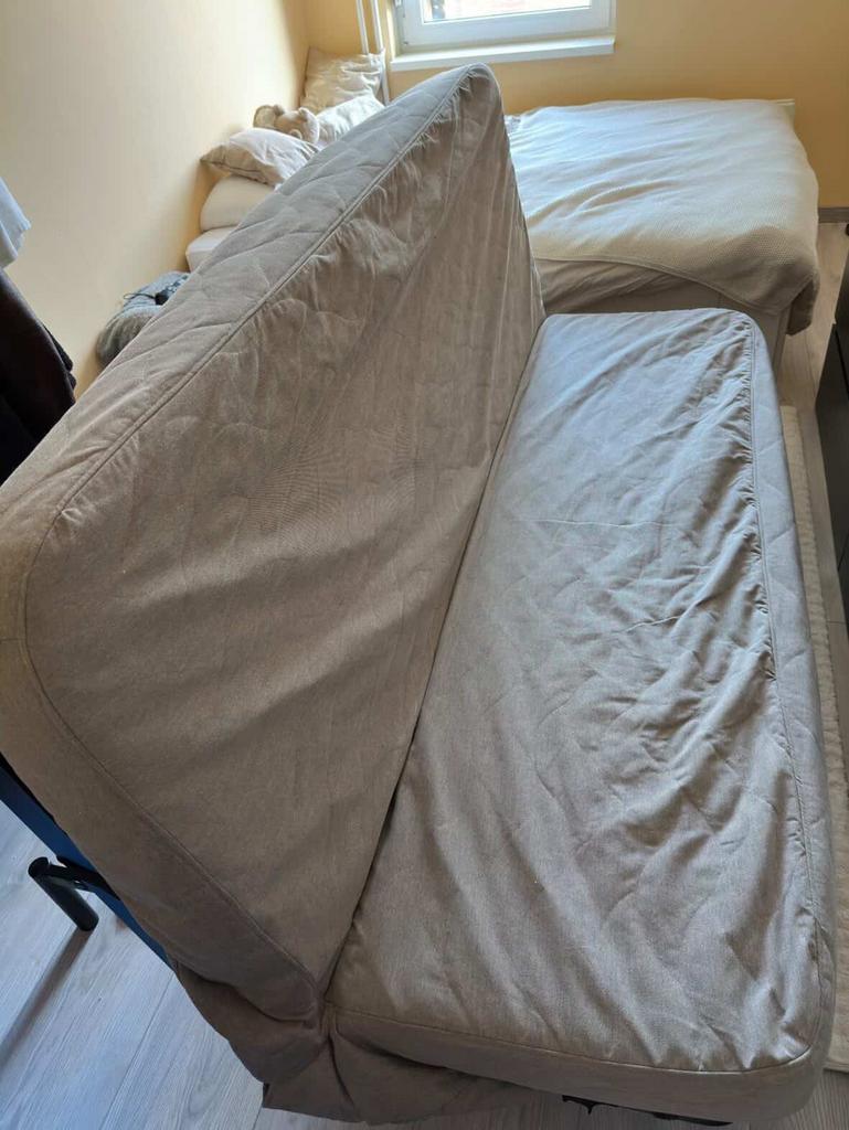 Praktische slaapbank, Ophalen, Gebruikt, Zwart, Tweepersoons