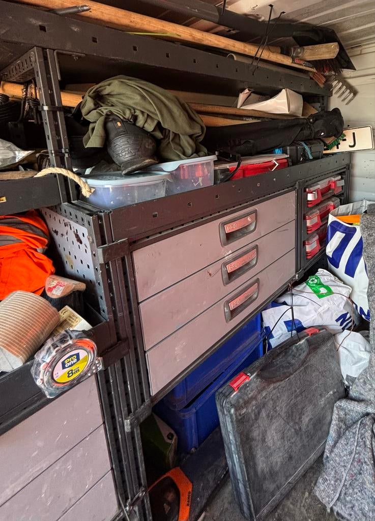 Bedrijfswagen inrichting / werkplaats kasten trafic 2013, Verzenden, Gebruikt, 70 tot 120 cm