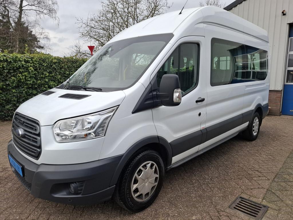 Ford Transit Kombi 350 2.0 TDCI L2H3 33275.- INCL BTW ROLSTO, Auto's, Stof, Gebruikt, Euro 6, Wit