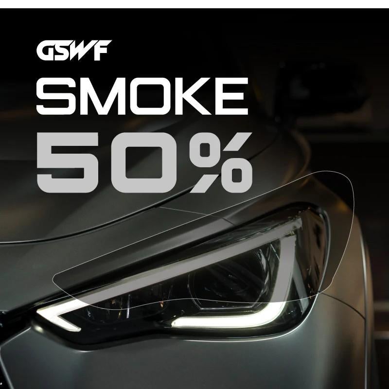 GSWF Smoke PPF koplampen folie 30% 50% en 70%, Ophalen