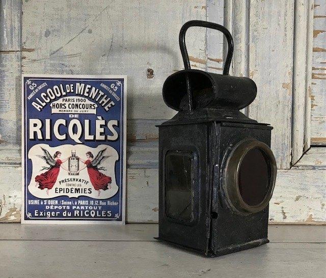 Antieke treinlantaarn uit circa 1920, Ophalen of Verzenden, Gebruikt, Trein, Overige typen