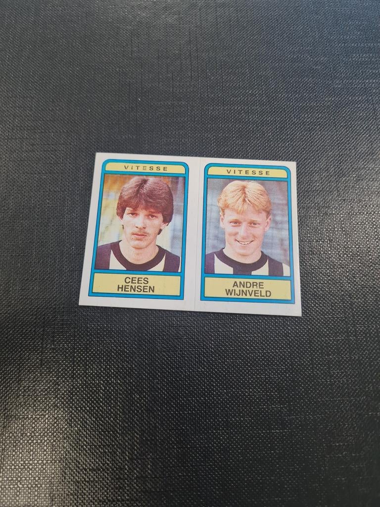 Panini Voetbal 84 Vitesse Cees Hensen Andre Wijnveld, Verzamelen, Ophalen of Verzenden