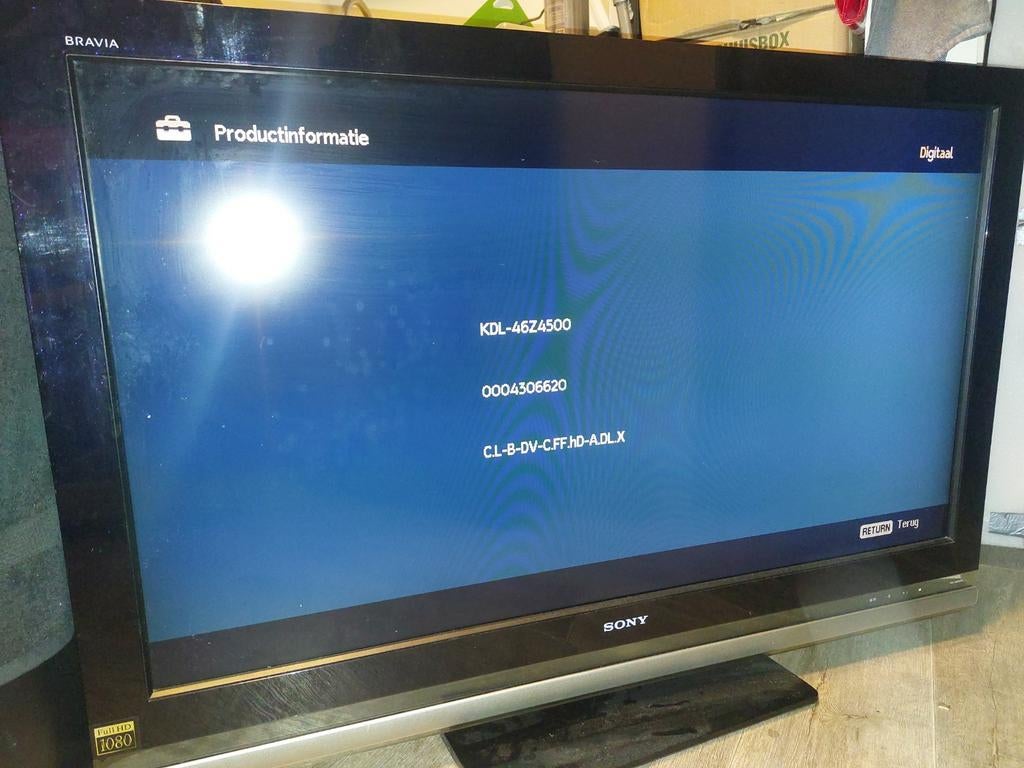 Sony Bravia 46 inch Full HD LCD TV geen smarttv, LCD, Ophalen of Verzenden, Zo goed als nieuw, 100 Hz