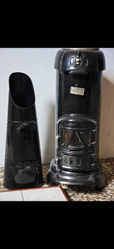 Potkachel Inventa met kolenkit, Ophalen, Potkachel, Gebruikt, Overige brandstoffen