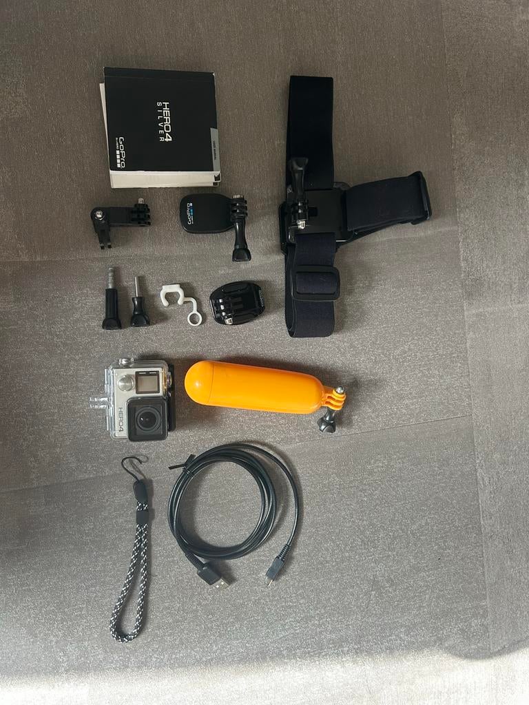 GoPro Hero 4 Silver + accessoires, Ophalen of Verzenden, Gebruikt, GoPro