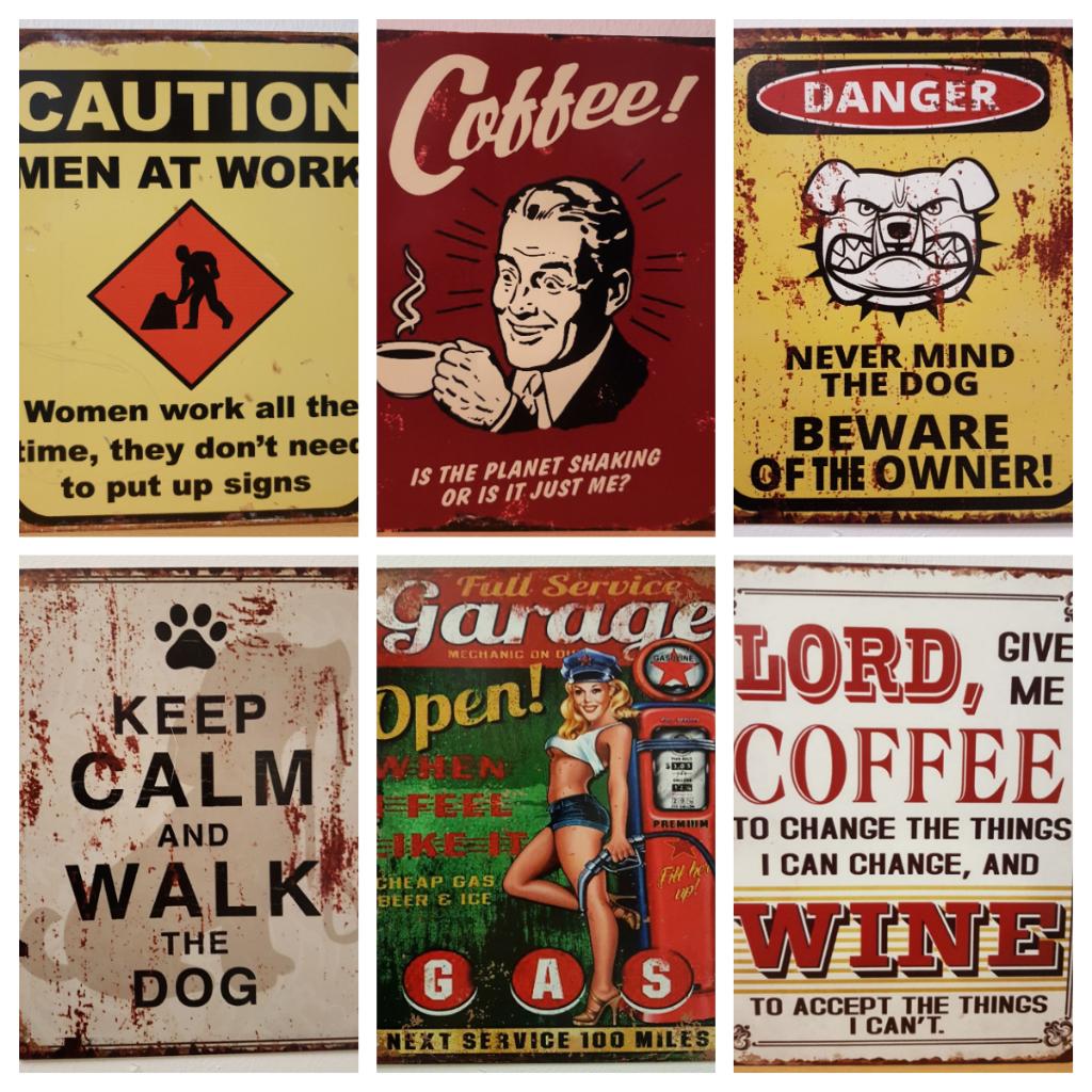 Avoid hangovers stay drunk reclamebord van metaal wanddeco, Info@deconoord.nl, Deco Noord, Nieuw, Ophalen of Verzenden