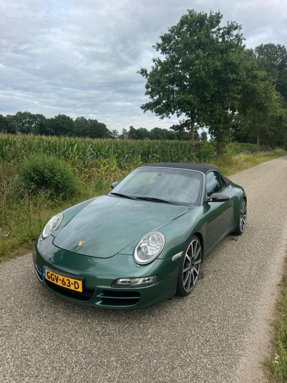Porsche 911 Cabrio 3.8 Carrera S (bj 2005, automaat), Automaat, Gebruikt, Zwart, Cabriolet