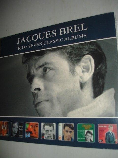 Jacques Brel- 7 Original Albums- BOX- 4-CD- (NIEUW/SEAL), Cd's en Dvd's, Verzenden, Nieuw in verpakking, Boxset