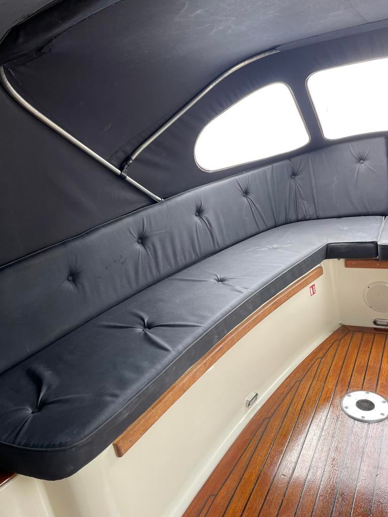 Complete kussen set zwart Interboat 21, Ophalen, Gebruikt, Motorboot