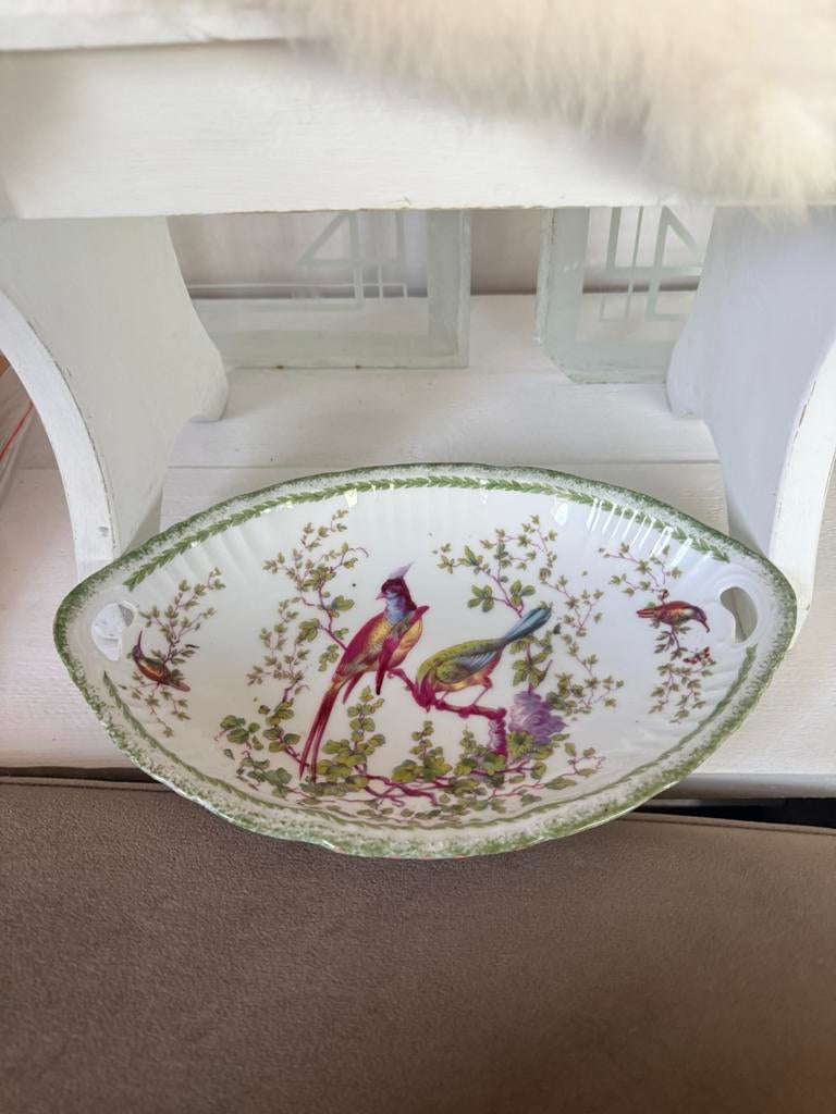 Porseleinen antieke vogelschaal izgst 30 cm, Antiek en Kunst, Ophalen