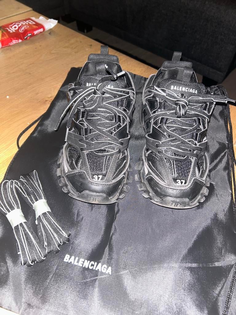 Balenciaga Track Sneakers Zwart - Maat 37, Kleding | Dames, Schoenen, Ophalen of Verzenden, Zo goed als nieuw, Zwart, Sneakers of Gympen