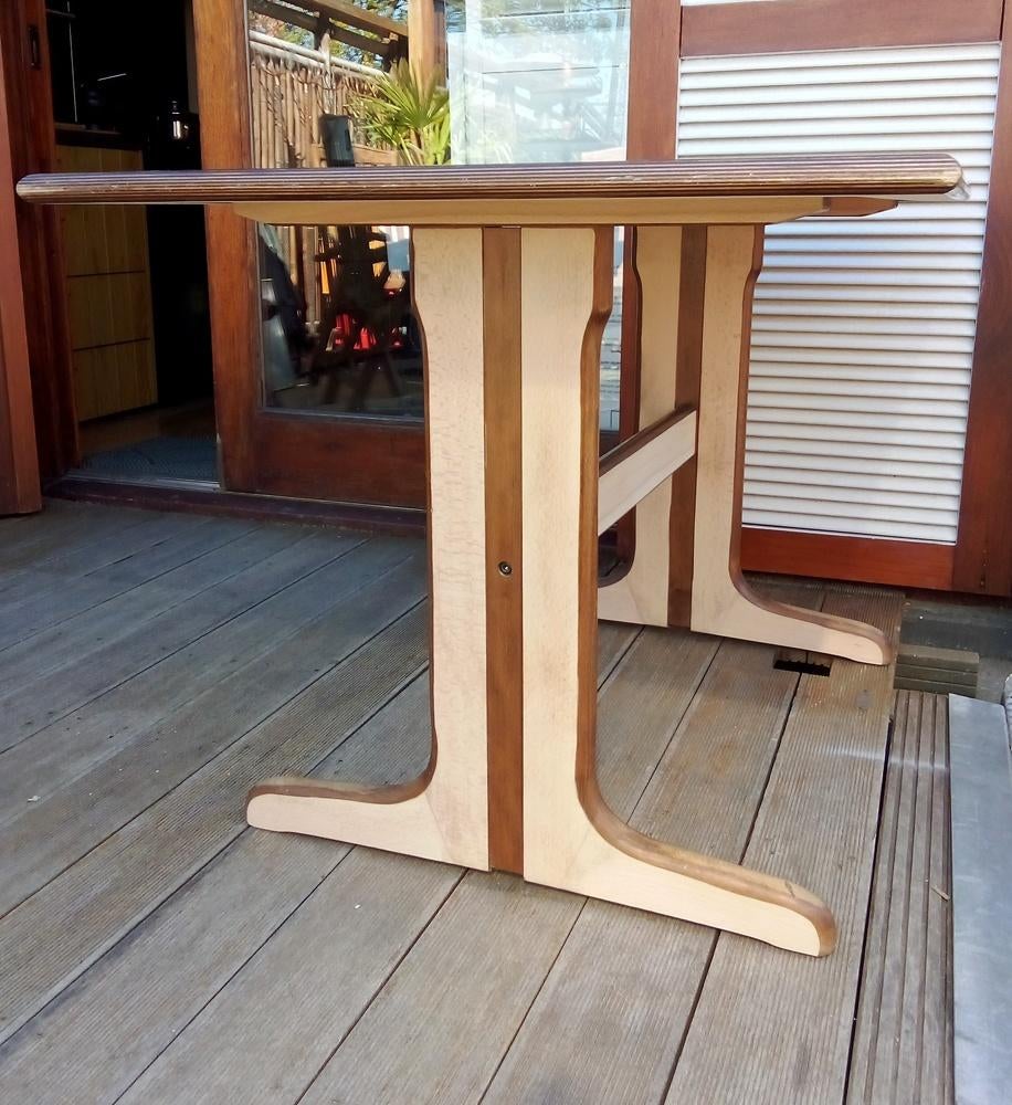 super mooie unieke eettafel van hout, Huis en Inrichting, Tafels | Eettafels, Ophalen, 100 tot 150 cm, 50 tot 100 cm, Zo goed als nieuw