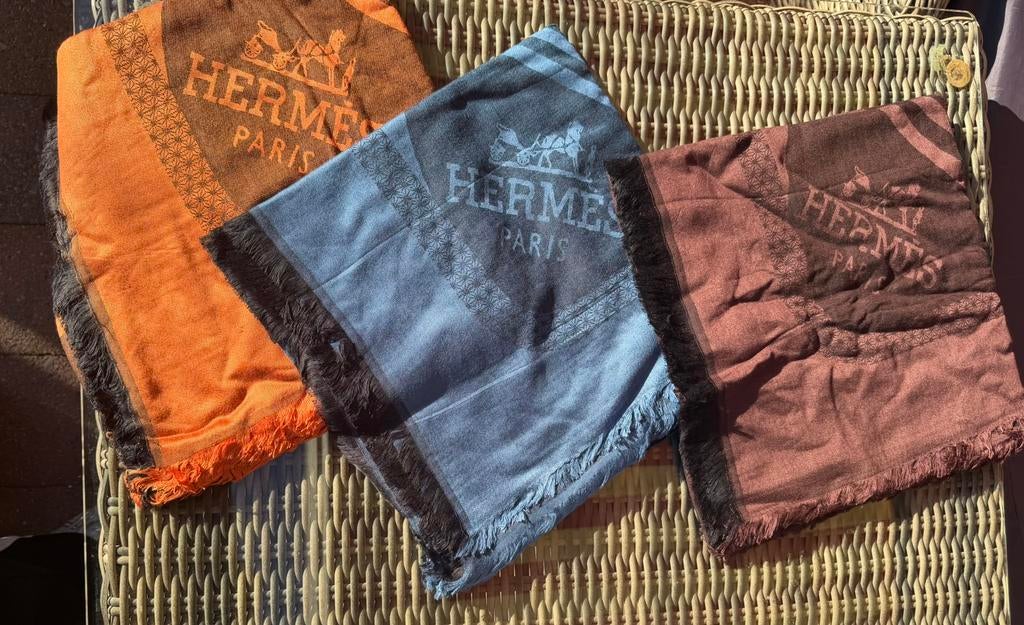 Hermes sjaals, Kleding | Dames, Verzenden, Nieuw, Maat 46/48 (XL) of groter, Sjaal