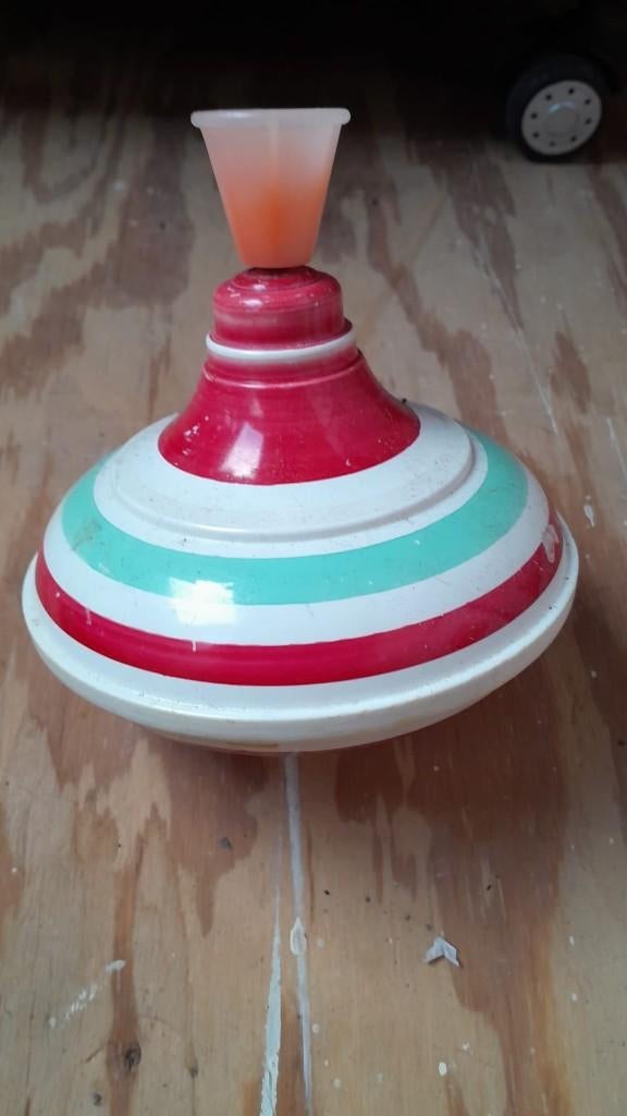 antiek speelgoed tol, Ophalen of Verzenden