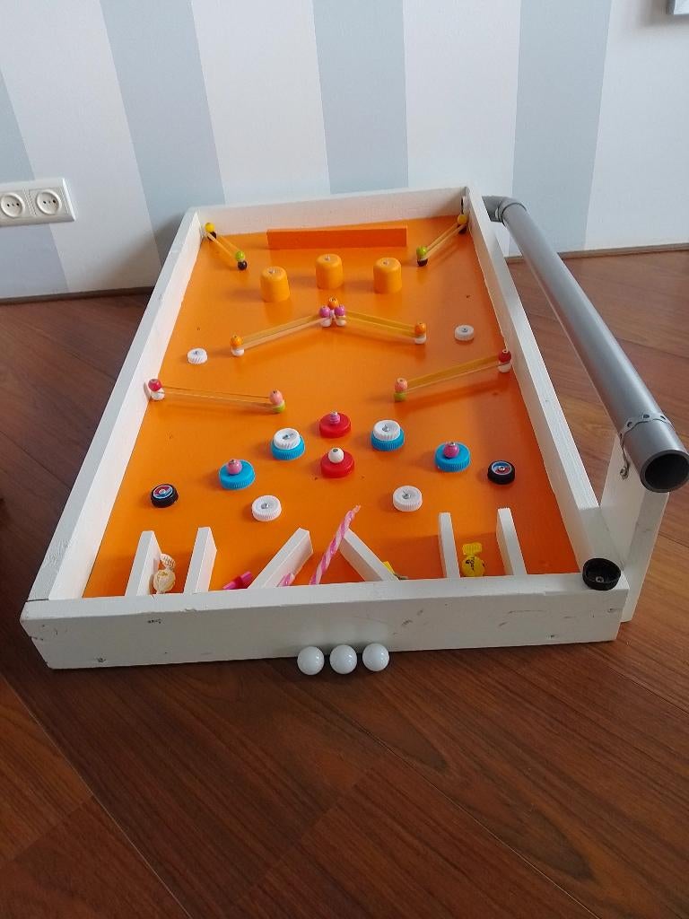 ZELFGEMAAKTE FLIPPERKAST - LEUK SPEL VOOR KONINGSDAG !!, Gebruikt, Overige soorten, Flipperkast, Ophalen